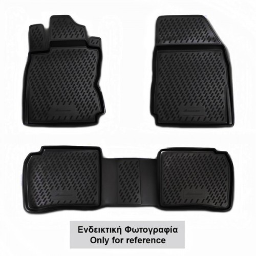 ΠΑΤΑΚΙΑ ΣΕ ΣΚΑΦΗ TPE ΛΑΣΤΙΧΟ ΓΙΑ CITROEN BERLINGO (ΕΠΙΒΑΤΙΚΟ 5ΘΕΣΙΟ) 2018+  ΣΕ ΜΑΥΡΟ ΧΡΩΜΑ NOVLINE - 4 ΤΕΜ.