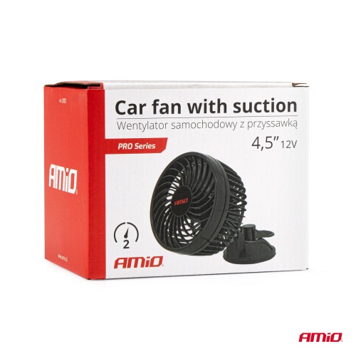 Amio - ΑΝΕΜΙΣΤΗΡΑΣ 12V 4,5'' (12,2cm) ΜΕ ΦΙΣ ΑΝΑΠΤΗΡΑ 2 ΤΑΧΥΤΗΤΩΝ & ΒΕΝΤΟΥΖΑ PRO SERIES - 1 TEM. (03001/AM)
