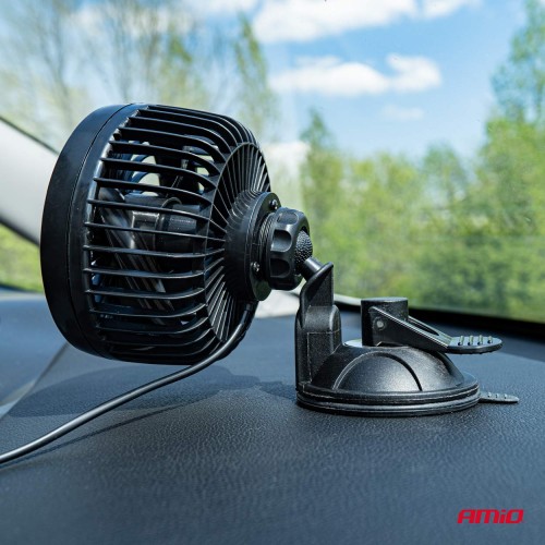 Amio - ΑΝΕΜΙΣΤΗΡΑΣ 12V 6'' (15,2cm) ΜΕ ΦΙΣ ΑΝΑΠΤΗΡΑ 2 ΤΑΧΥΤΗΤΩΝ & ΒΕΝΤΟΥΖΑ PRO SERIES - 1 TEM. (03003/AM)