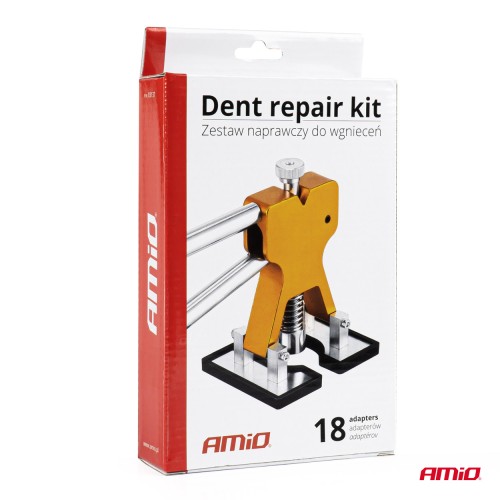 Amio - KIT ΕΠΙΣΚΕΥΗΣ ΛΑΜΑΡΙΝΑΣ (ΑΜΑΞΩΜΑ ΟΧΗΜΑΤΟΣ) ΑΠΟ ΛΑΚΟΥΒΕΣ DIY DENT REPAIR KIT ΜΕ 18 ΑΝΤΑΠΤΟΡΕΣ - 19 TEM. (03137/AM)
