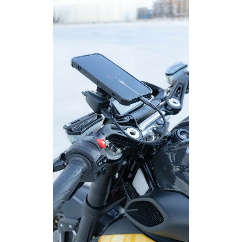 Αδιάβροχος Φορτιστής Κινητού Trek 12/24V 30W 5400mA της σειράς Optiline με 2 θύρες USB Type A, Καλώδιο 150 cm, Ακροδέκτες, Ασφάλεια Smart Chip, Αδιαβροχοποίηση IP66, συμβατό με Βάσεις Στήριξης, Θήκες ή Αντάπτορες Κινητού Optiline