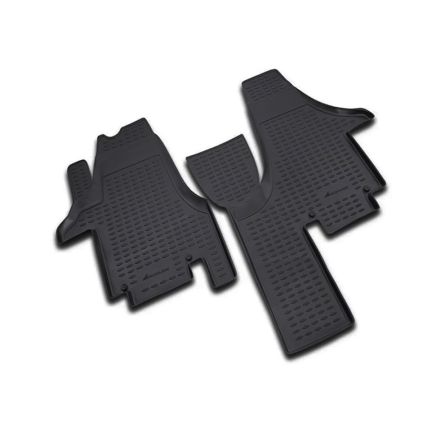 ΠΑΤΑΚΙΑ ΣΕ ΣΚΑΦΗ TPE ΛΑΣΤΙΧΟ ΓΙΑ VW TRANSPORTER T5 04/2003+  ΣΕ ΜΑΥΡΟ ΧΡΩΜΑ NOVLINE - 2 ΤΕΜ.