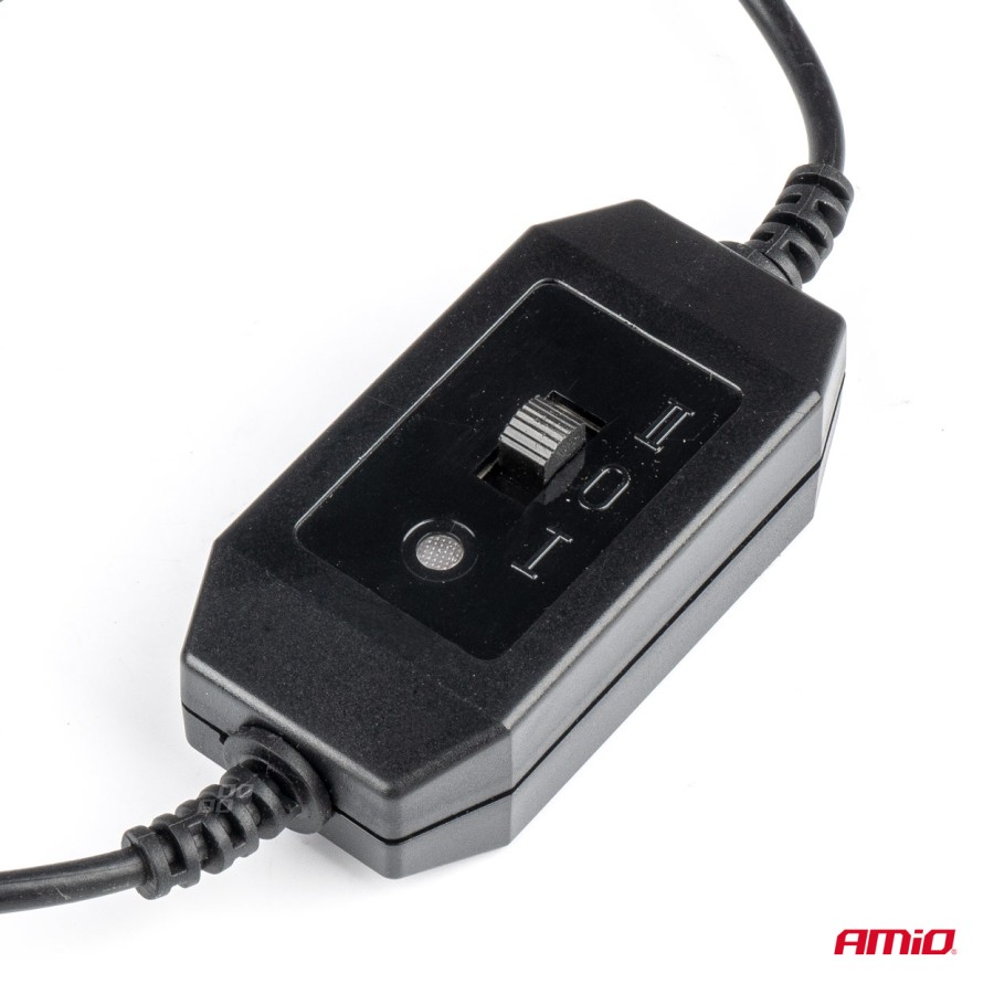Amio - ΑΝΕΜΙΣΤΗΡΑΣ ΔΙΠΛΟΣ 24V 2χ4''(10,8cm) ΜΕ ΦΙΣ ΑΝΑΠΤΗΡΑ 2 ΤΑΧΥΤΗΤΩΝ ΜΕ ΒΕΝΤΟΥΖΑ PRO SERIES - 1 ΤΕΜ. (03011/AM)