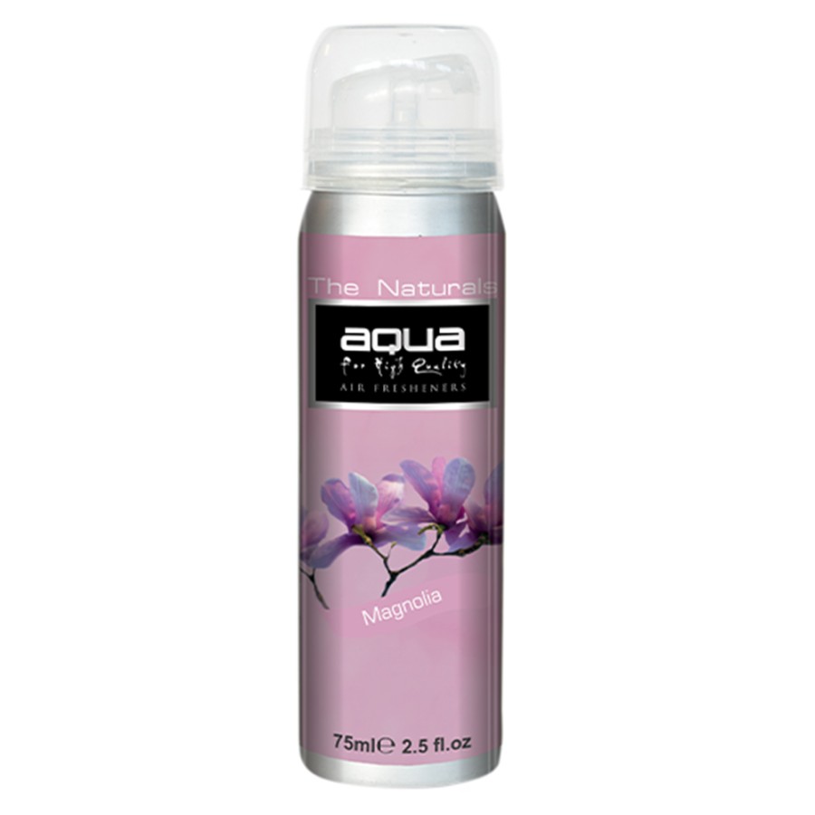 Aqua - ΑΡΩΜΑΤΙΚΟ ΑΥΤΟΚΙΝΗΤΟΥ ΣΕ ΣΠΡΕΙ (SPRAY) ΜΕ ΑΡΩΜΑ ΜΑΝΟΛΙΑ (MAGNOLIA) FLOWERS SERIES 75ml AQUA - 1 TEM. (10-203/AQ)