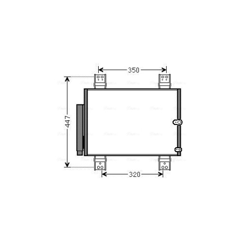 DAIHATSU TERIOS 1.300cc/1.300 LPG/1.500cc 11/2005+ ΨΥΓΕΙΟ ΝΕΡΟΥ AVA 520x365x16mm 1 τεμ.