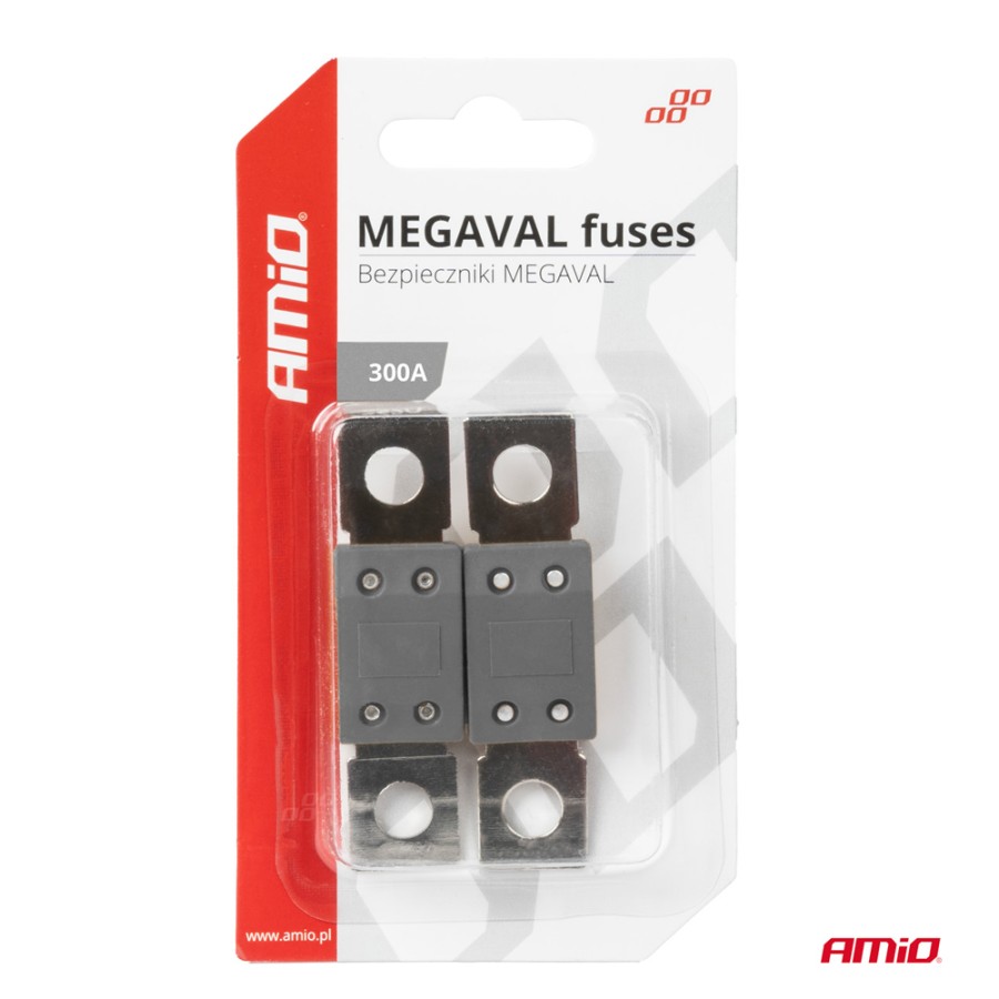 Amio - ΑΣΦΑΛΕΙΕΣ MEGAVAL 300A - 2 Τεμ. (03470/AM)