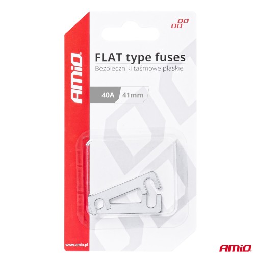 Amio - ΑΣΦΑΛΕΙΕΣ FLAT 41mm 40A - 2 Τεμ. (03490/AM)