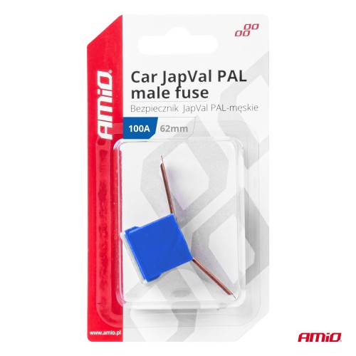 Amio - ΑΣΦΑΛΕΙΑ JapVal PAL ΑΡΣΕΝΙΚΗ 62mm 100A ΣΕ ΜΠΛΕ ΧΡΩΜΑ - 1 Τεμ. (03433/AM)