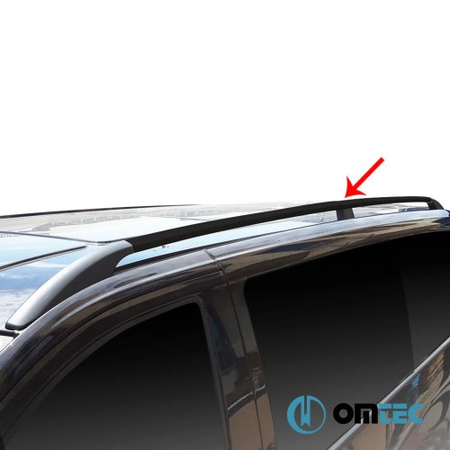 ΜΠΑΡΕΣ ΟΡΟΦΗΣ ΓΙΑ MERCEDES VITO / VIANO W639/W447 2003+ ΠΑΡΑΛΛΗΛΕΣ ΑΛΟΥΜΙΝΙΟΥ L3 ΜΑΥΡΕΣ OMTEC - 2 τεμ.