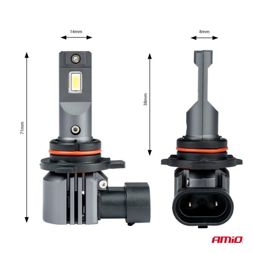 Amio - ΛΑΜΠΕΣ LED HIR2 12V 44W 6.500K 3.936lm X4 SERIES AVIATOR PLUG & PLAY - 2 ΤΕΜ. (03768/AM)