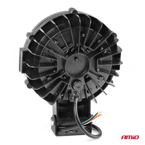 Amio - ΠΡΟΒΟΛΕΑΣ ΕΡΓΑΣΙΑΣ ΣΤΡΟΓΓΥΛΟΣ V-LIGHT 5.500lm 9>36V 60W 6.000K Φ198x172x60mm 4 ΧΡΗΣΕΩΝ - 1 ΤΕΜ. (03697/AM)