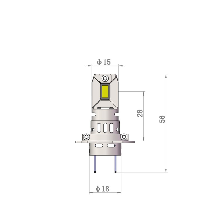ΛΑΜΠΕΣ H7 12V 2x 21W max6.000K 4600lm PRO SMART SERIES LED M-TECH - 2 τεμ.