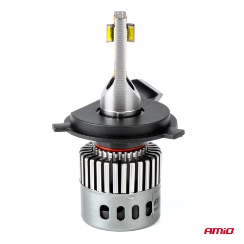 Amio - ΛΑΜΠΕΣ H4 9>16V 6.000K 5.400lm 60W K3 SERIES LED CAN-BUS (ΜΕ ΨΥΚΤΡΑ) - 2 Τεμ. (03682/AM)