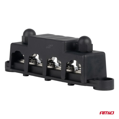 Amio - ΜΠΑΡΑ ΚΑΛΩΔΙΩΝ / ΤΕΡΜΑΤΙΚΟ 4 ΘΕΣΕΩΝ M10 max 48V - 1 Τεμ. (03811/AM)