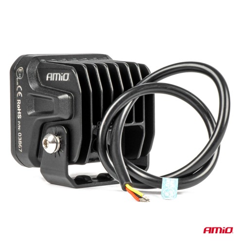 Amio - ΠΡΟΒΟΛΕΑΣ ΟΔΗΓΗΣΗΣ LED PRO IP67 10-30V 18W ΤΕΤΡΑΓΩΝΟΣ 82x78x76mm - 1 ΤΕΜ. (03867/AM)