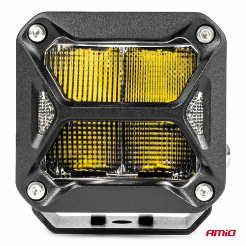 Amio - ΠΡΟΒΟΛΕΑΣ ΟΔΗΓΗΣΗΣ LED PRO IP67 10-30V 18W ΤΕΤΡΑΓΩΝΟΣ 82x78x76mm - 1 ΤΕΜ. (03867/AM)