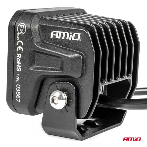 Amio - ΠΡΟΒΟΛΕΑΣ ΟΔΗΓΗΣΗΣ LED PRO IP67 10-30V 18W ΤΕΤΡΑΓΩΝΟΣ 82x78x76mm - 1 ΤΕΜ. (03867/AM)