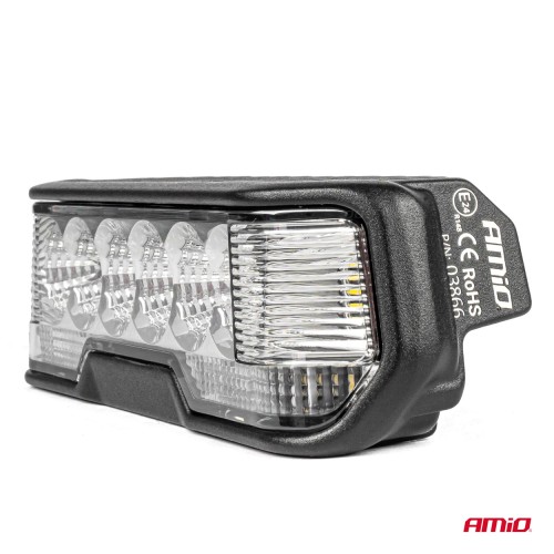 Amio - ΠΡΟΒΟΛΕΑΣ ΟΔΗΓΗΣΗΣ ΣΤΡΟΓΓΥΛΟΣ IP67 3600lm 10-30V - 41W - 6000K - 9 LED - 146x146x82mm - 1 ΤΕΜ. (03869/AM)