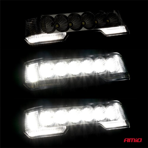 Amio - ΠΡΟΒΟΛΕΑΣ ΟΔΗΓΗΣΗΣ ΣΤΡΟΓΓΥΛΟΣ LED PRO IP67 7200lm 10-30V - 54W - 6000K - 12 LED - 140x140x61mm - 1 ΤΕΜ. (03870/AM)