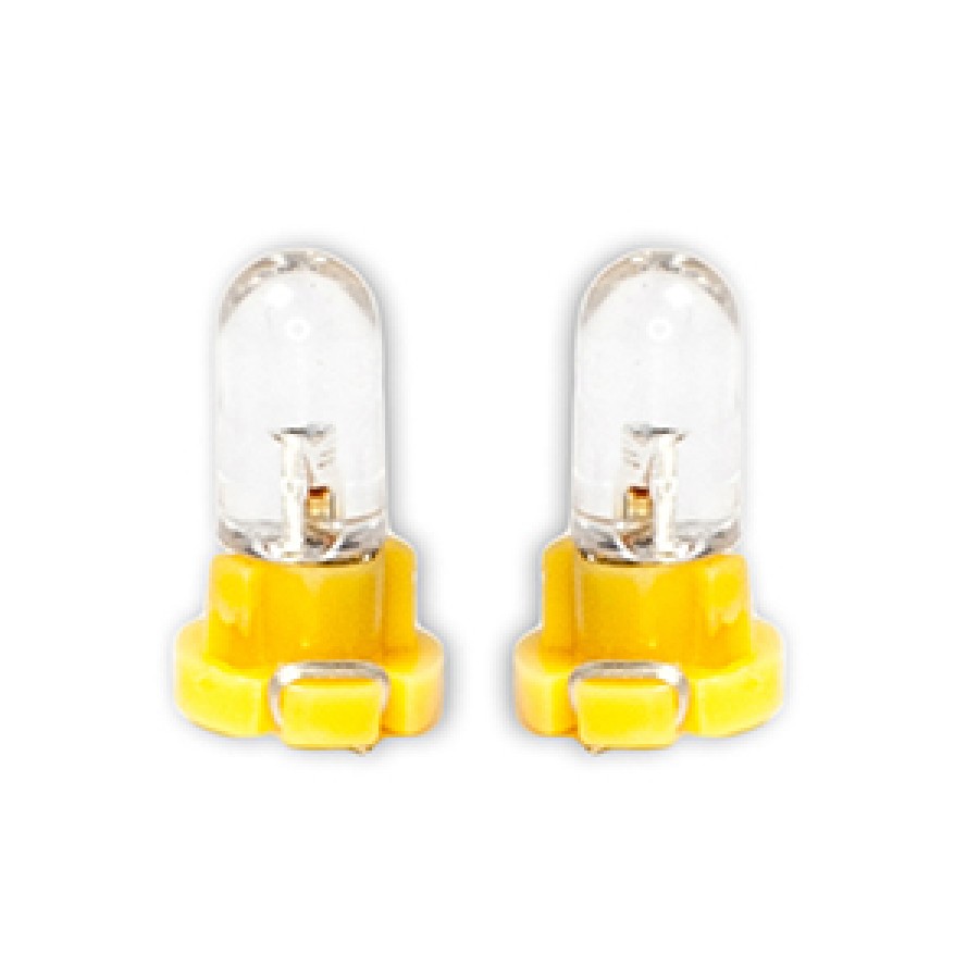 ΛΑΜΠΑΚΙΑ LED T3 12V LED 6.000K ΚΙΤΡΙΝΟ ΦΩΣ 8mm DGA - 2ΤΕΜ.