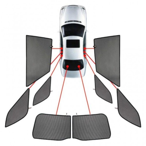 CarShades - ΚΟΥΡΤΙΝΑΚΙΑ  CAR SHADES ΓΙΑ BMW X6 (F16) 5D 2015-2019- 8 ΤΕΜ. (PVC.BMW-X6-5-B)