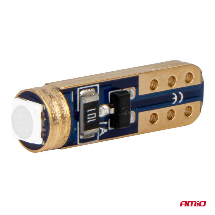 Amio - ΛΑΜΠΑΚΙΑ T5 W1W 12V 1SMD LED ΜΠΛΕ - 2 ΤΕΜ. (03728/AM)