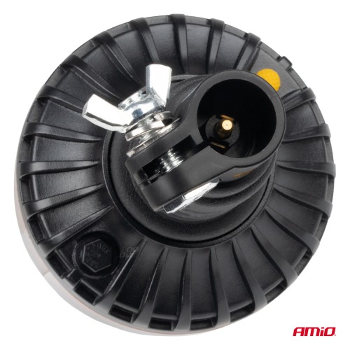 Amio - ΦΑΡΟΣ HEAVY DUTY W28P 12/24V 16LED ΕΛΑΣΤΙΚΟΣ ΒΙΔΩΤΟΣ ΠΟΡΤΟΚΑΛΙ Υ169mm Φ110mm - 1 τεμ. (04104/AM)