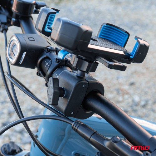 Amio - ΒΑΣΗ ΣΤΗΡΙΞΗΣ ΚΙΝΗΤΟΥ ΓΙΑ MOTO/ΠΟΔΗΛΑΤΟ/SCOOTER 360° - 1 τεμ. (04146/AM)