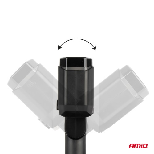 Amio - ΑΝΤΑΠΤΟΡΑΣ ΑΝΑΠΤΗΡΑ ΔΙΠΛΟΣ 12/24V ΜΕ ΒΟΛΤΟΜΕΤΡΟ ΜΕ 3 ΘΥΡΕΣ USB - 1 Τεμ. (04174/AM)