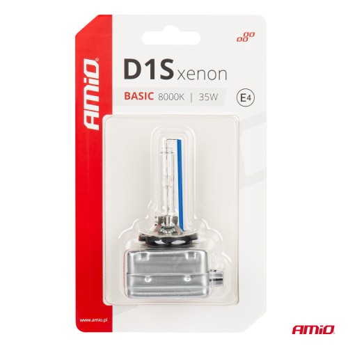 Amio - ΑΝΤΑΛΛΑΚΤΙΚΗ ΛΑΜΠΑ ΧΕΝΟΝ BASIC D1S 12V 8.000k 35W BLISTER CARD - 1 ΤΕΜ. (03865/AM)