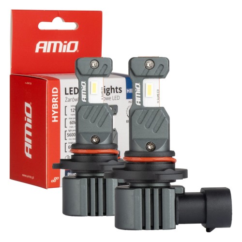 Amio - ΛΑΜΠΕΣ LED HIR2 12V 60W 6.000K 5.600lm +400% LED CAN-BUS HYBRID SERIES - 2 ΤΕΜ. (04119/AM)