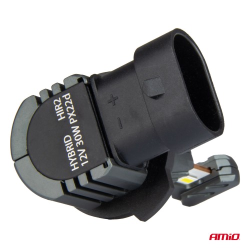 Amio - ΛΑΜΠΕΣ LED HIR2 12V 60W 6.000K 5.600lm +400% LED CAN-BUS HYBRID SERIES - 2 ΤΕΜ. (04119/AM)