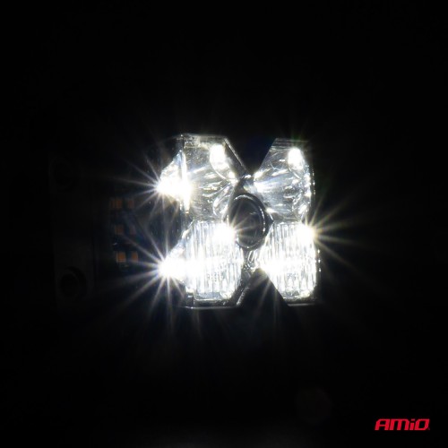 Amio - ΠΡΟΒΟΛΕΑΣ ΕΡΓΑΣΙΑΣ ΤΕΤΡΑΓΩΝΟΣ LED 60W 9-36V 6.000lm 6.500K 95x80x90mm AWL67 - 1 ΤΕΜ. (04208/AM)