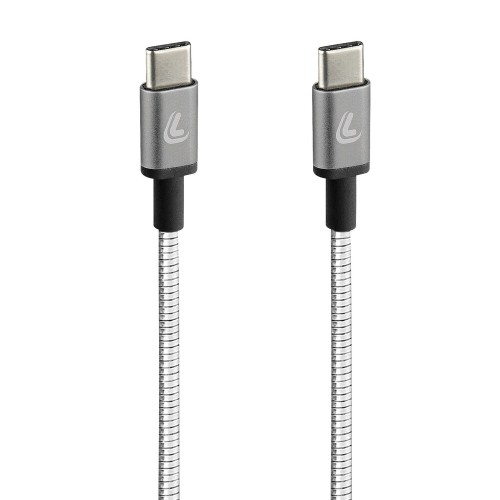 ΚΑΛΩΔΙΟ ΦΟΡΤΙΣΗΣ/ΜΕΤΑΦΟΡΑΣ ΔΕΔΟΜΕΝΩΝ USB TYPE C>USB TYPE C  IRON 2.0 3000mA/60W ΑΣΗΜΙ 100cm LAMPA - 1 ΤΕΜ.