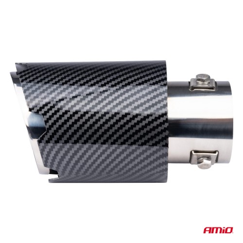 Amio - ΑΚΡΟ (ΜΠΟΥΚΑ) ΕΞΑΤΜΙΣΗΣ MT-028C AKR ΧΡΩΜΙΟ/CARBON Φ43>56 155x89mm - 1 ΤΕΜ. (04065/AM)
