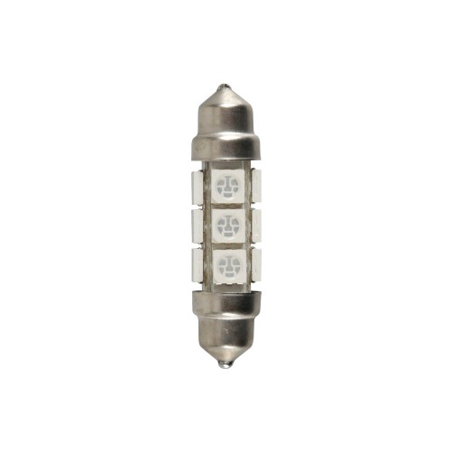 ΛΑΜΠΑΚΙ ΠΛΑΦΟΝΙΕΡΑΣ 24/28V 11x43mm 48lm 12xSMD LED ΜΠΛΕ ΔΙΠΛΗΣ ΠΟΛΙΚΟΤΗΤΑΣ LAMPA - 20 ΤΕΜ.