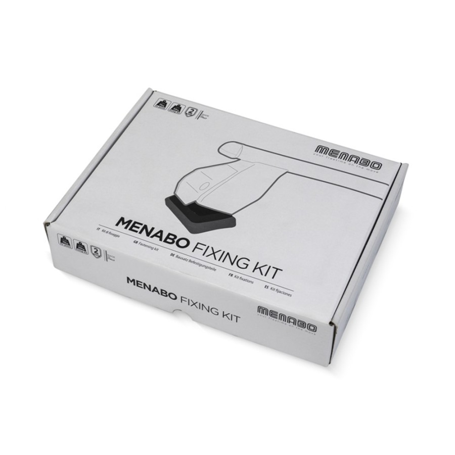 MENABO DLKIT92G KIT TYPE G ΑΚΡΑ (ΠΟΔΙΑ) ΓΙΑ ΜΠΑΡΕΣ ΟΡΟΦΗΣ OMEGA / DELTA BLACK / SILVER - 1 ΣΕΤ (16030/MB)
