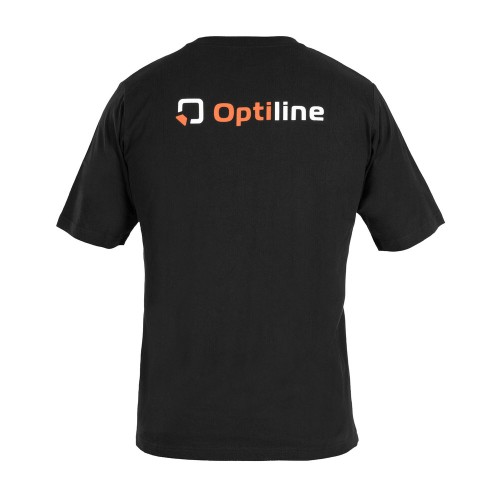 ΜΠΛΟΥΖΑΚΙ T-SHIRT ΜΑΥΡΟ OPTILINE (M) 100% ΒΑΜΒΑΚΕΡΟ 1ΤΕΜ.