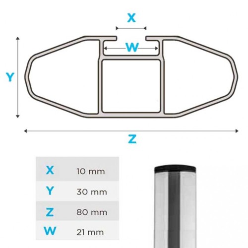 MENABO ΜΠΑΡΕΣ ΟΡΟΦΗΣ ΑΛΟΥΜΙΝΙΟΥ LINCE XL SILVER 135 cm ΣΕ ΑΣΗΜΙ ΧΡΩΜΑ ΓΙΑ BMW X5 (F15) 5 doors 2013>2018 ΜΕ FLUSH RAILS - 2 ΤΕΜ (8880/MB)
