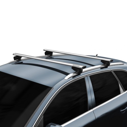 MENABO ΜΠΑΡΕΣ ΟΡΟΦΗΣ ΑΛΟΥΜΙΝΙΟΥ LINCE XL SILVER 135 cm ΣΕ ΑΣΗΜΙ ΧΡΩΜΑ ΓΙΑ Kia Optima (JF) Sportswagon 5 doors 2015>2019 ΜΕ FLUSH RAILS - 2 ΤΕΜ (8880/MB)