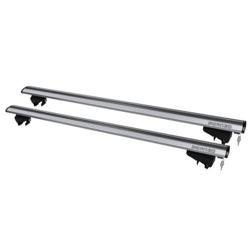 MENABO ΜΠΑΡΕΣ ΟΡΟΦΗΣ ΑΛΟΥΜΙΝΙΟΥ LINCE XL SILVER 135 cm ΣΕ ΑΣΗΜΙ ΧΡΩΜΑ ΓΙΑ Mitsubishi ASX 5 doors 2010>2022 ΜΕ FLUSH RAILS - 2 ΤΕΜ (8880/MB)