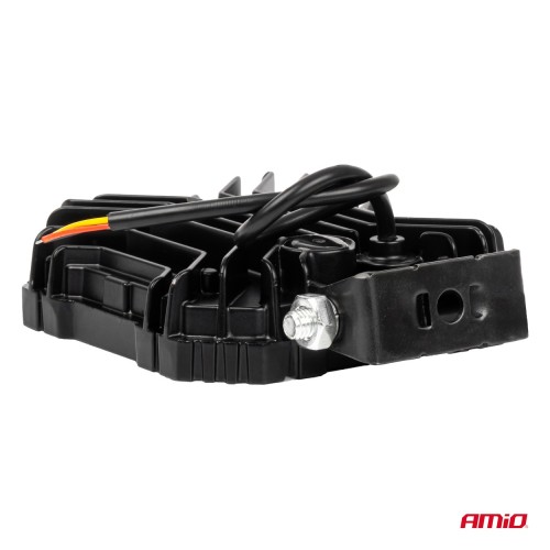 Amio - Προβολέας Εργασίας LED AWL81 SPOT 48W 3000lm 6500K με Κίτρινο φώς προειδοποίησης & φωτιζόμενο Logo - 1 τεμ. (04425/AM)