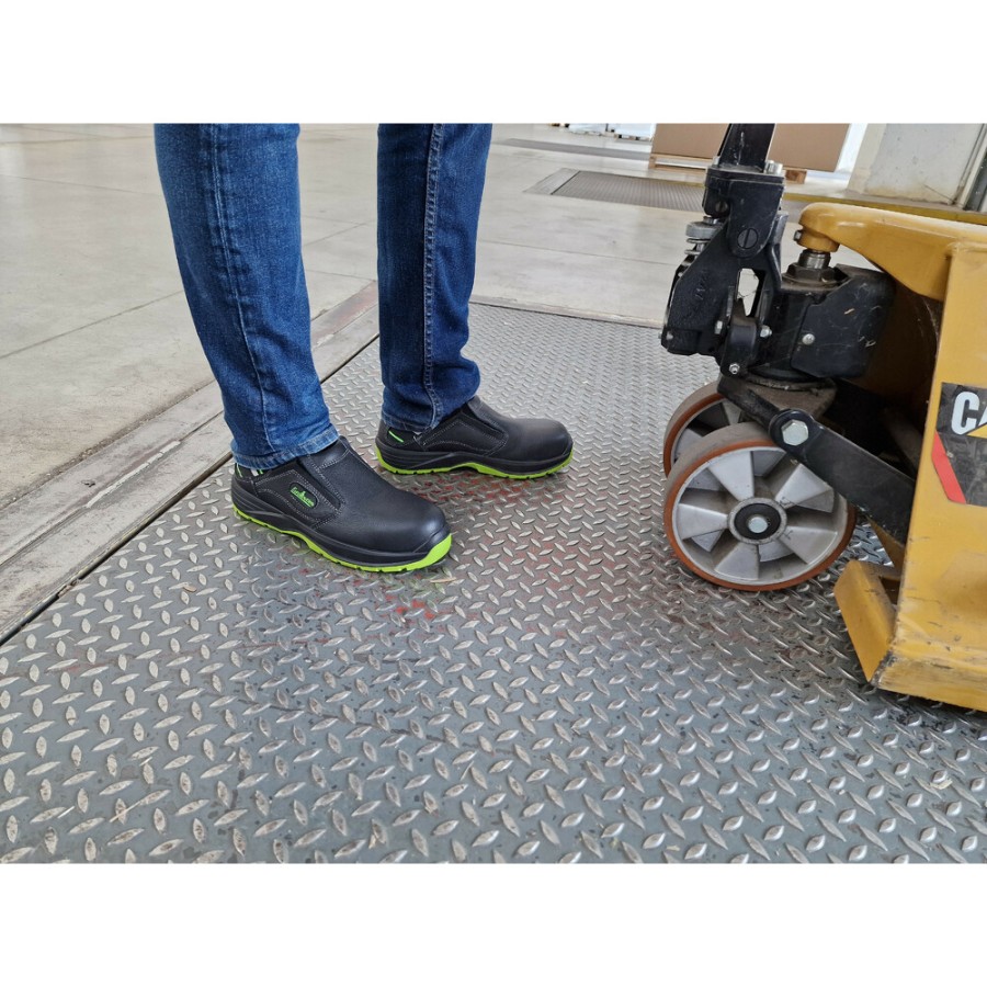 Euroroutier - Παπούτσια Ασφαλείας Νο 39 Hybrid Tech Green ελαφρύ αναπνεύσιμο ύφασμα αντιστατικό με μεταλλική μύτη - 1 τεμ. (L.ERHYTG39)