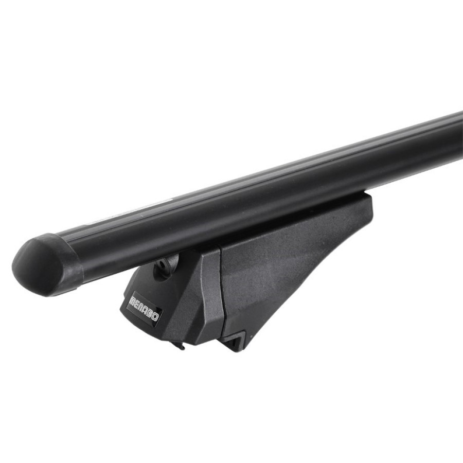 MENABO ΜΠΑΡΕΣ ΟΡΟΦΗΣ ΑΛΟΥΜΙΝΙΟΥ TIGER BLACK 118.5 cm ΣΕ ΜΑΥΡΟ ΧΡΩΜΑ ΓΙΑ Audi A4 (B9/8W) Allroad 5 doors 2015> ΜΕ FLUSH ή RAISED RAILS - 2 ΤΕΜ. (8590/MB)