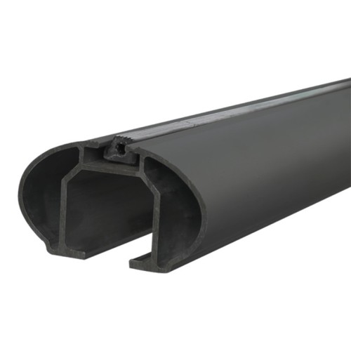MENABO ΜΠΑΡΕΣ ΟΡΟΦΗΣ ΑΛΟΥΜΙΝΙΟΥ TIGER BLACK 118.5 cm ΣΕ ΜΑΥΡΟ ΧΡΩΜΑ ΓΙΑ Fiat Panda II (169) 5 doors 2003>2012 ΜΕ FLUSH ή RAISED RAILS - 2 ΤΕΜ. (8590/MB)