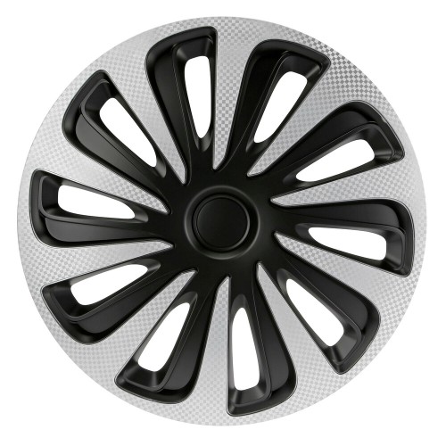 Lampa - Τάσι Αυτοκινήτου 14’’ Kojin Carbon TECH-ONE από υλικό ABS Ασημί / Μαύρο - 1 TEM (L3147.2)