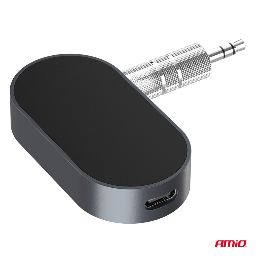 Amio - Bluetooth Δέκτης (Receiver) για Ασύρματη Μετάδοση Ήχου με υποδοχή Mini Jack 3.5mm για Αυτοκίνητα και Ηχοσυστήματα - 1 τεμ. (04658/AM)