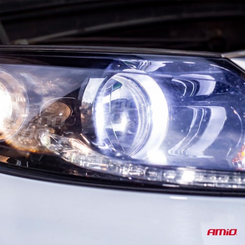 Amio - Λάμπες LED HB4 9006 τύπου 4Size Series τάση λειτουργίας 12/24V απόδοσης 38W για Επιβατικά Αυτοκίνητα και Φορτηγά - 2 τεμ. (02847/AM)