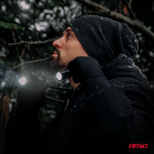 Amio - Φακοί Εργασίας Χειρός τύπου 2xP50 LED χωρητικότητα μπαταρίας 500mAh - 2 τεμ. (04671/AM)