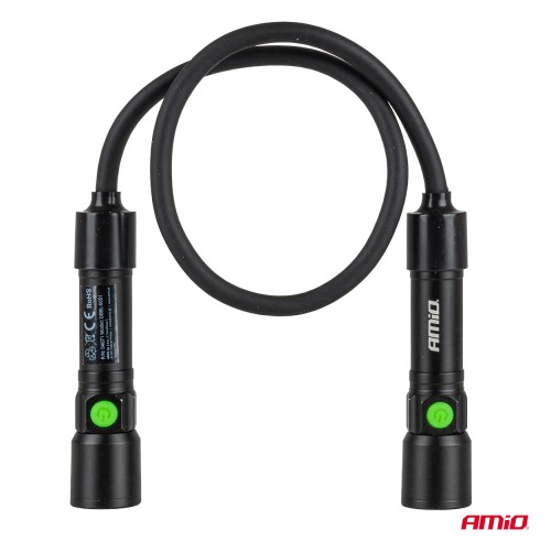 Amio - Φακοί Εργασίας Χειρός τύπου 2xP50 LED χωρητικότητα μπαταρίας 500mAh - 2 τεμ. (04671/AM)